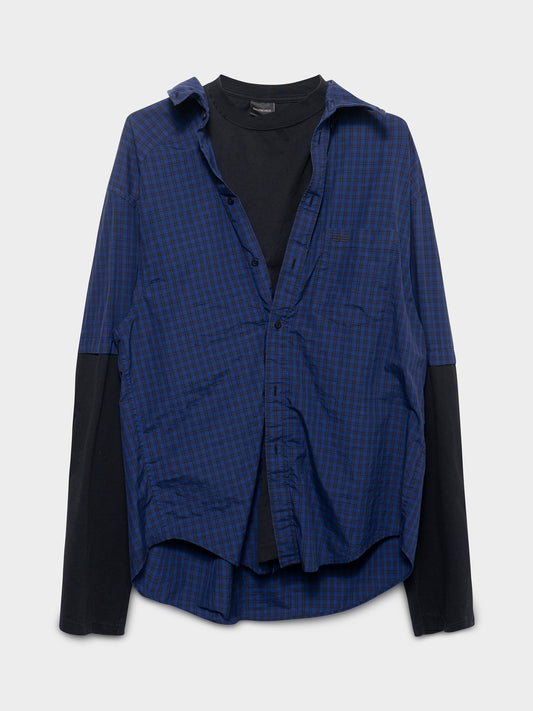 Hybrid Flannel T-Shirt
