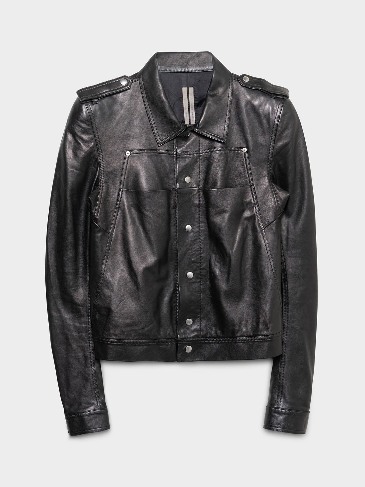 SS20 “Tecuatl” Lamb Leather Military Jacket