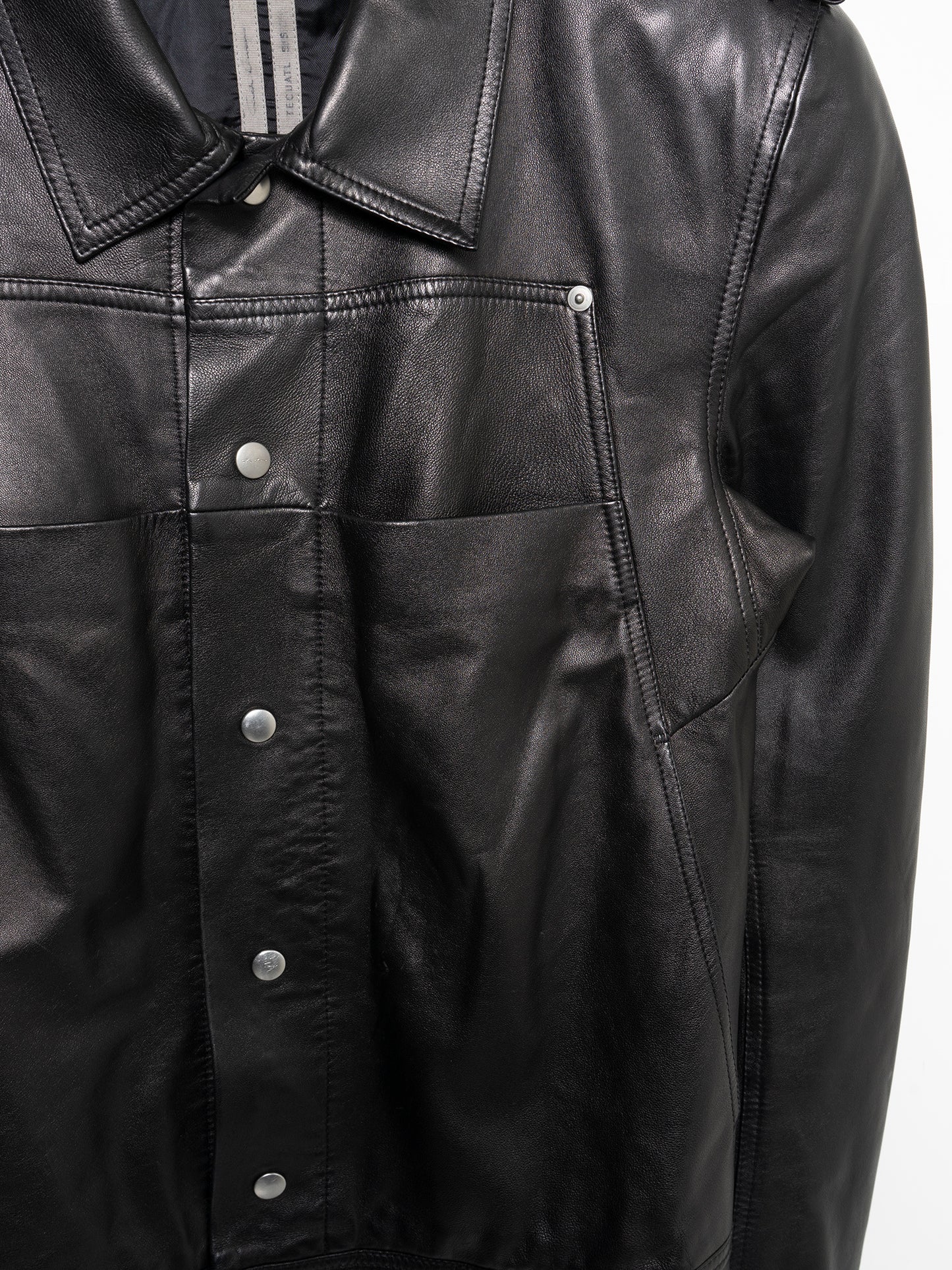 SS20 “Tecuatl” Lamb Leather Military Jacket