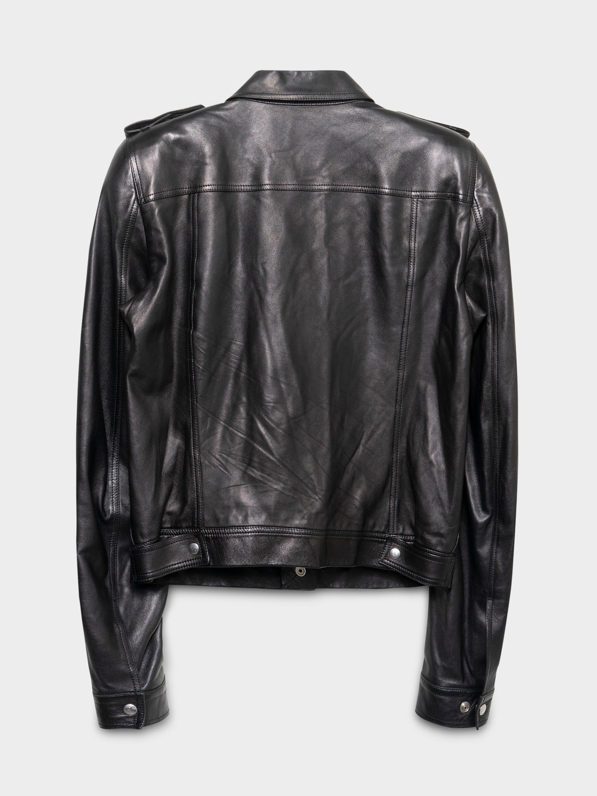 SS20 “Tecuatl” Lamb Leather Military Jacket