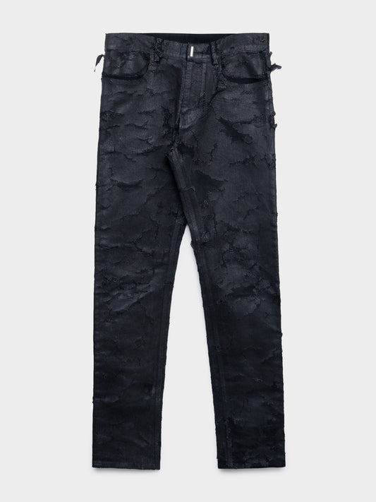 Crackled Painted Jeans