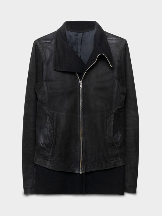 FW15 'Sphinx' Cashmere-Lined Lamb Leather Mollino Jacket