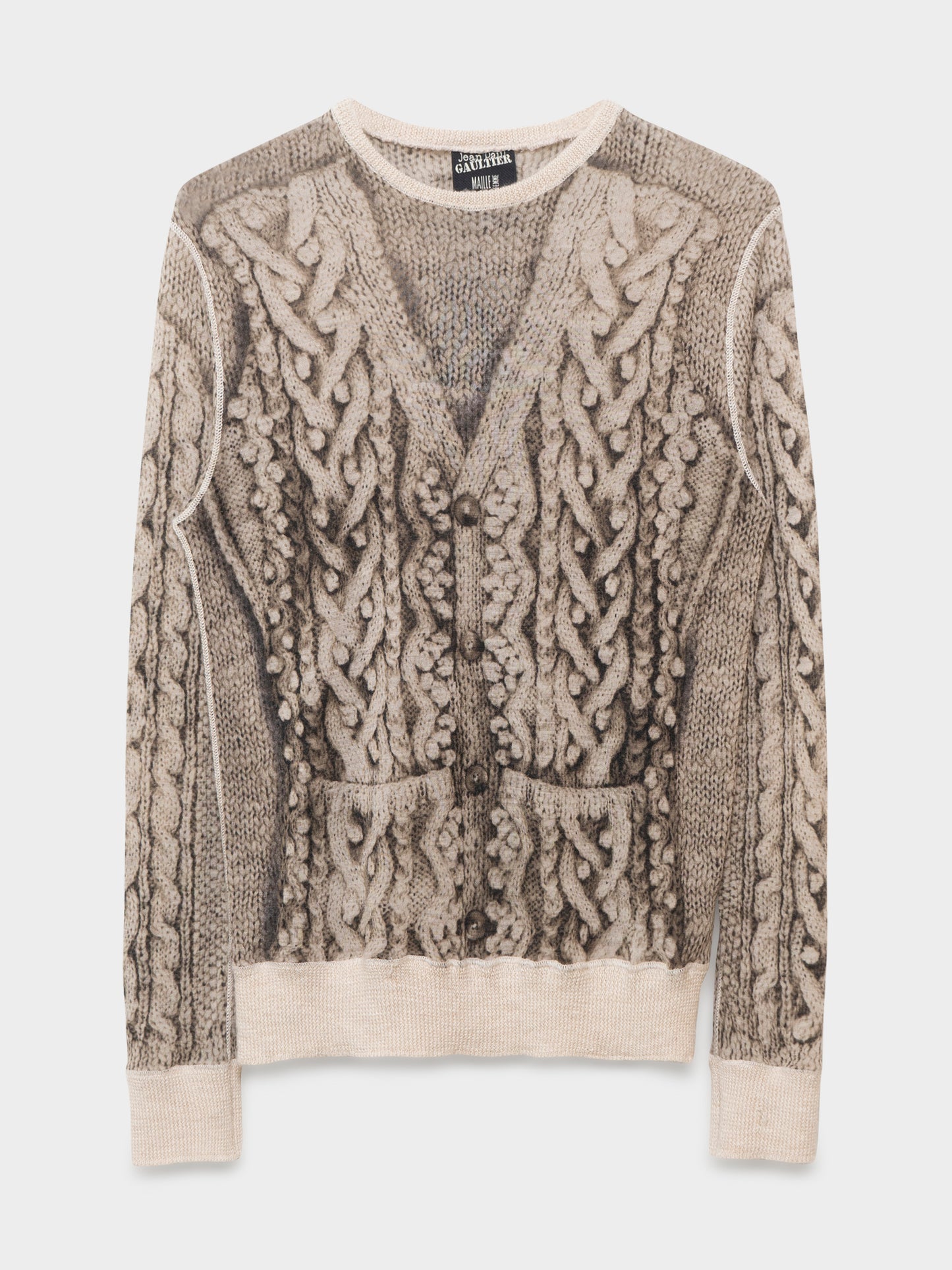 Trompe L’Oeil “Knit” Mesh Shirt