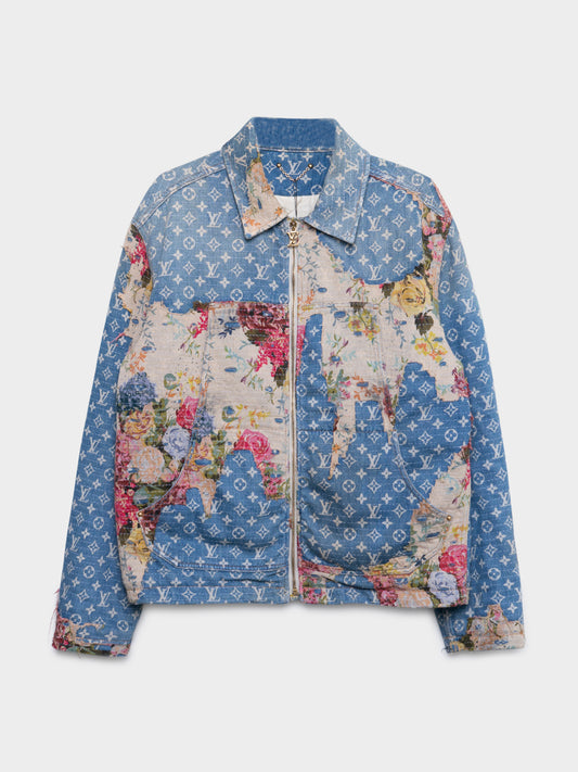 Boro Distressed Monogram Jean Jacket