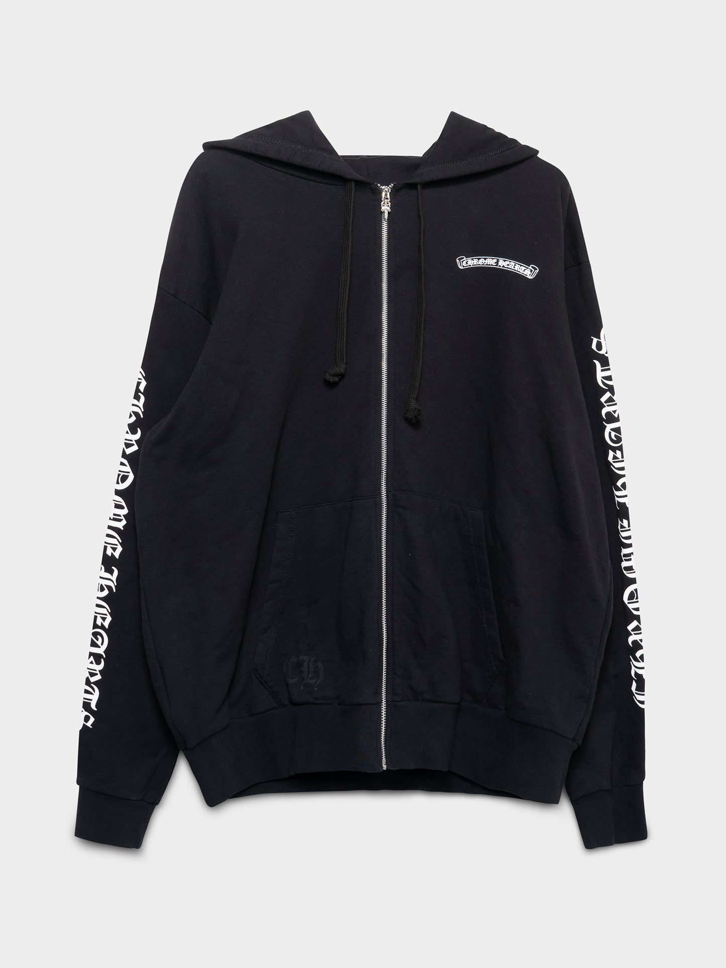 Spellout Zip-Up Hoodie