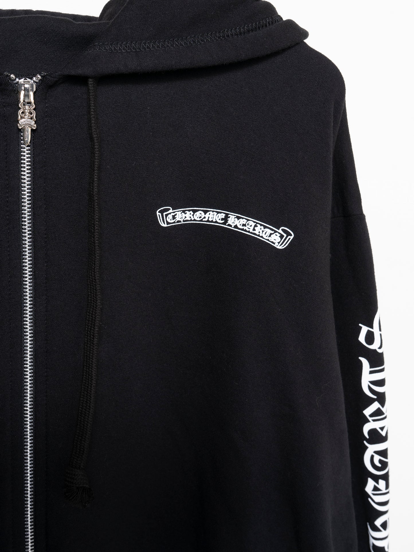 Spellout Zip-Up Hoodie