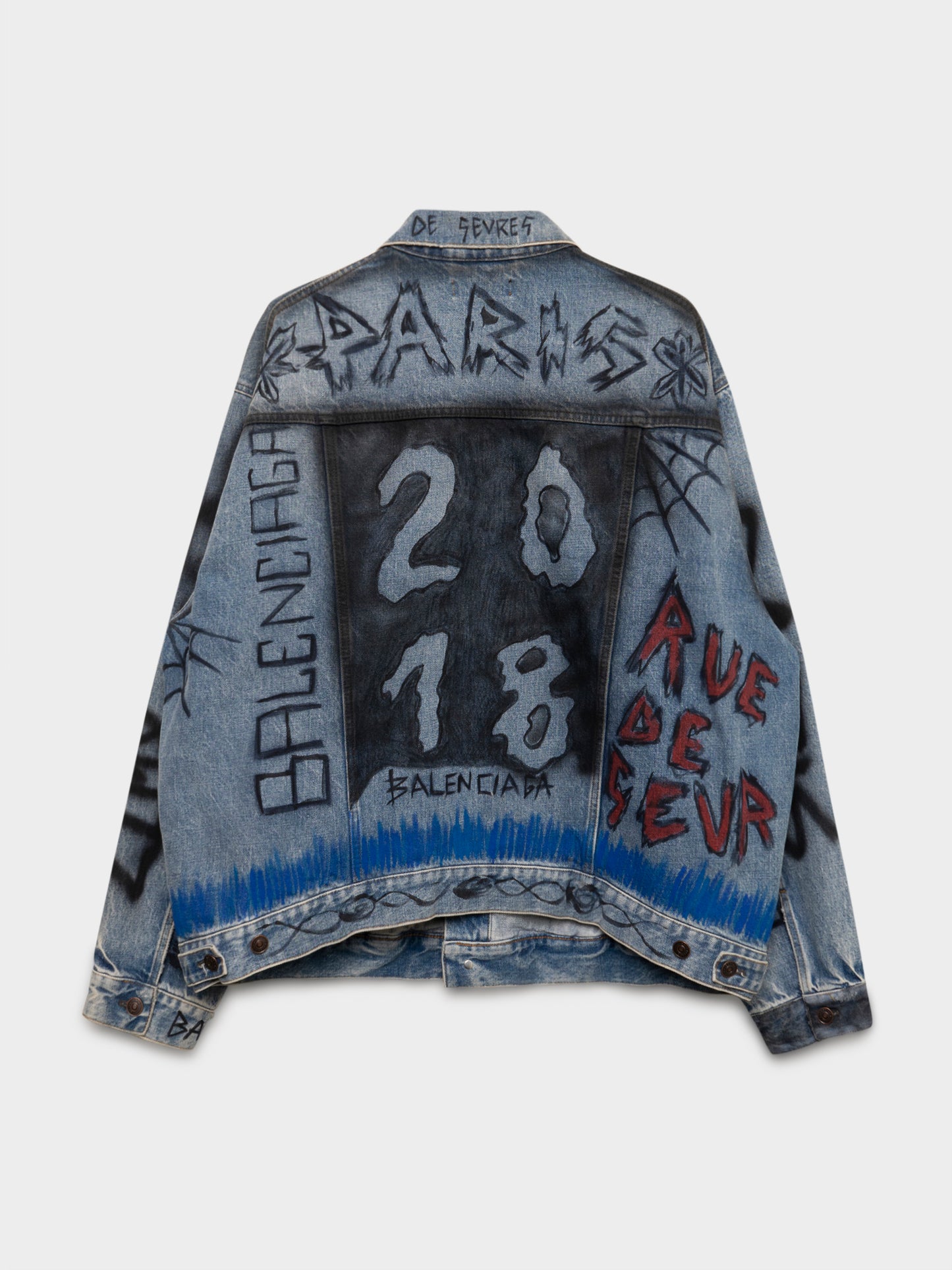 2018 Graffiti Denim Jacket