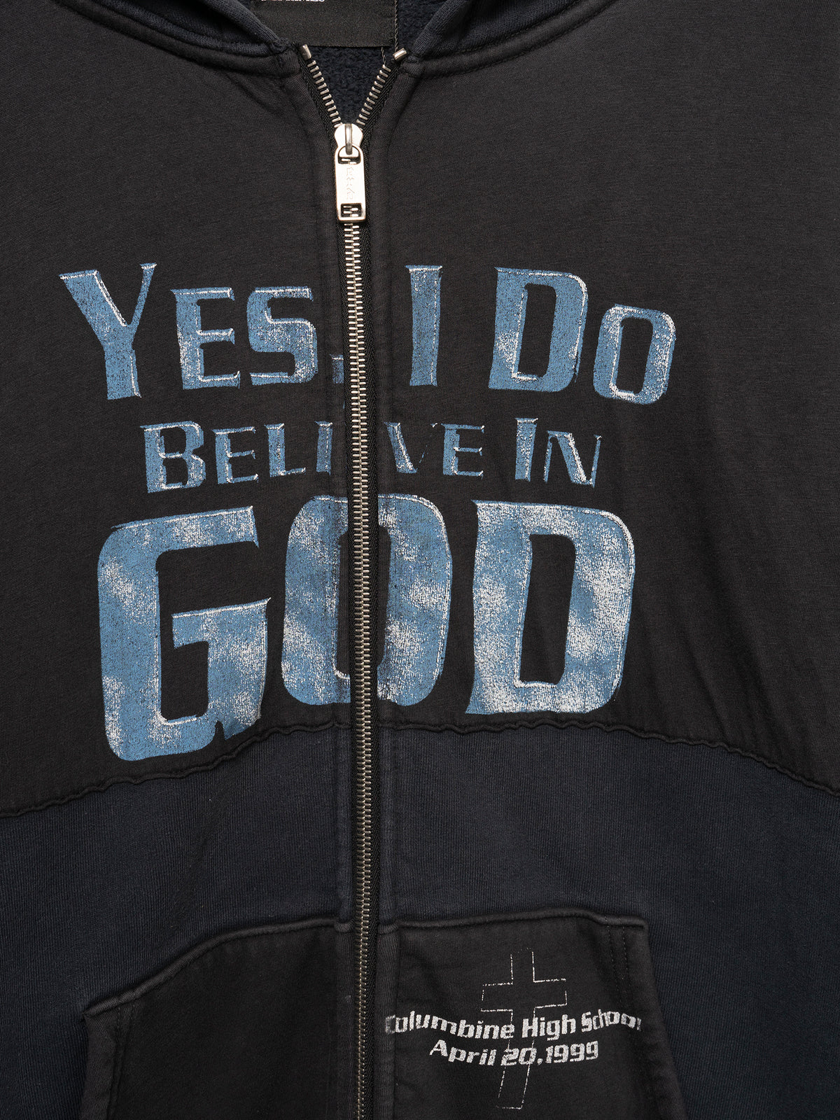 Yes I Do Believe in God Zip-Up Hoodie