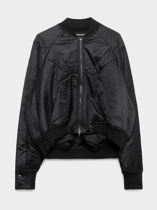 Exposed Seam Padded Bomber Jacket