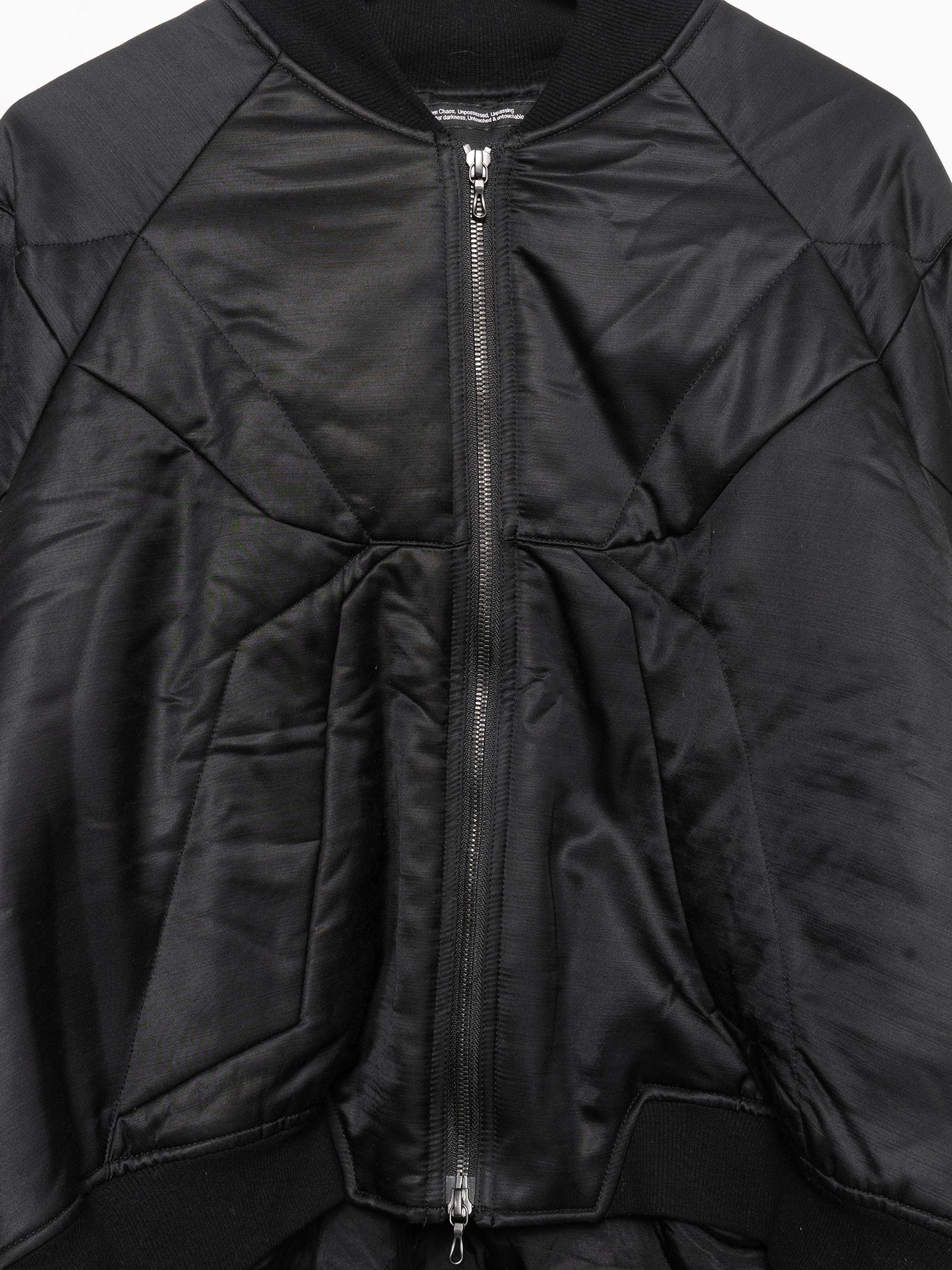 Exposed Seam Padded Bomber Jacket