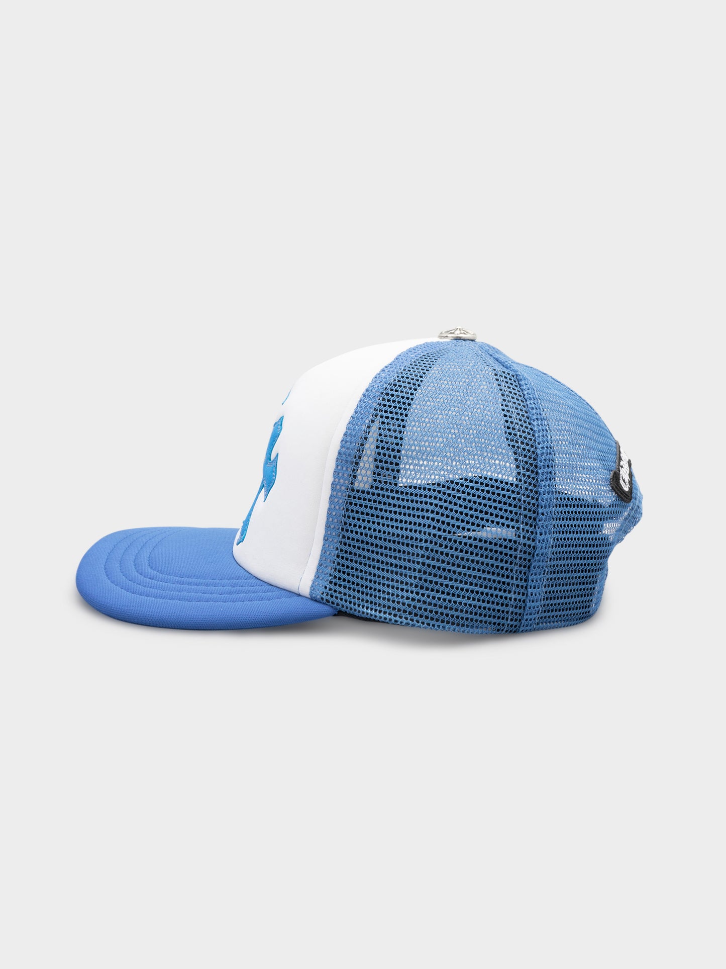 Neon Blue Triple Cross Hat