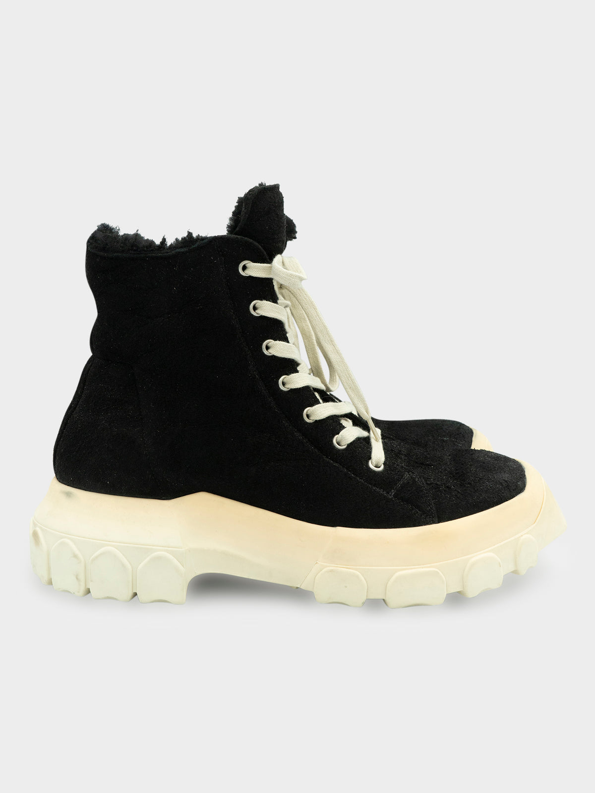 Shearling Tractor Boots