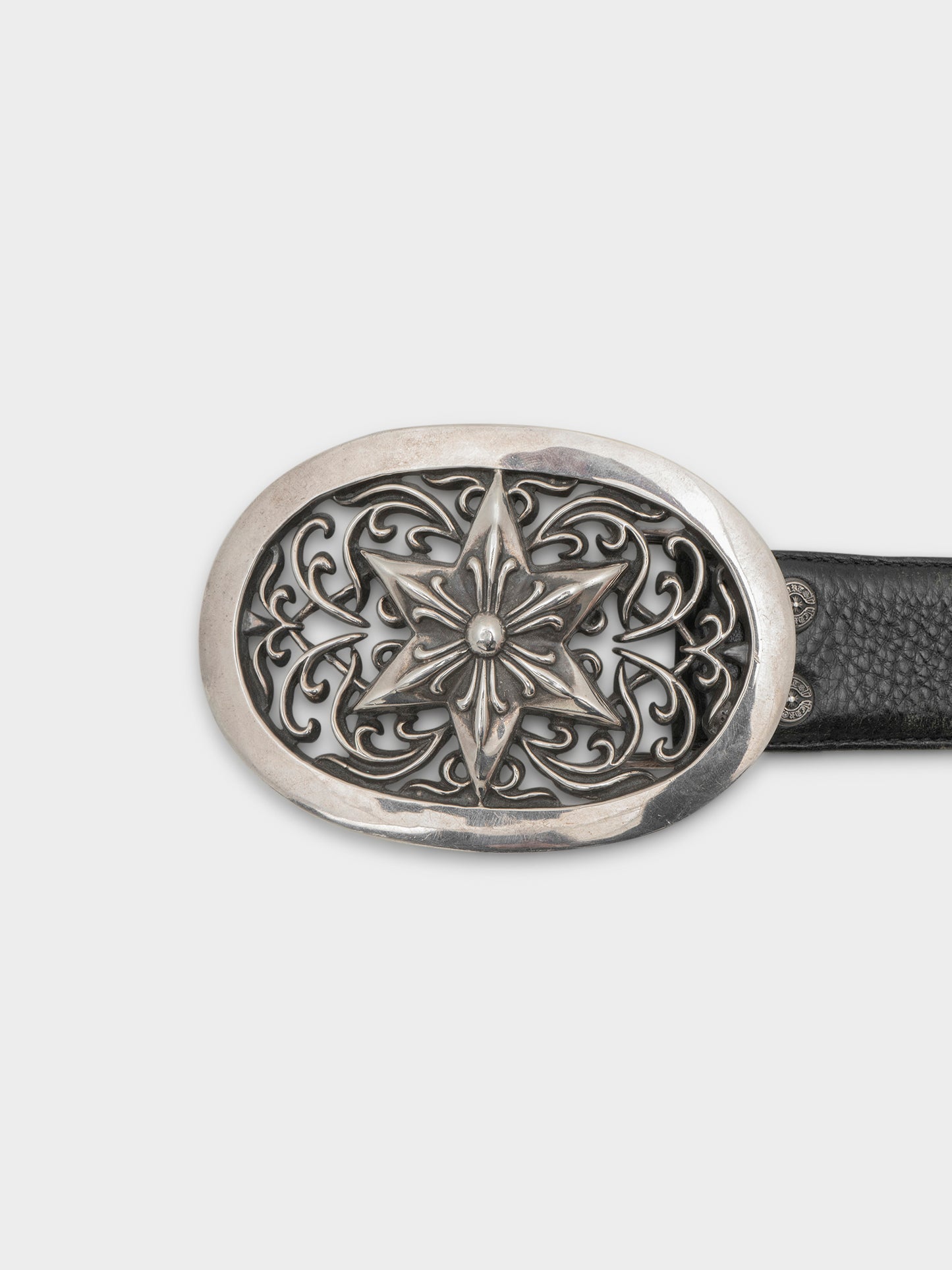 Huge Oval Star Belt Buckle