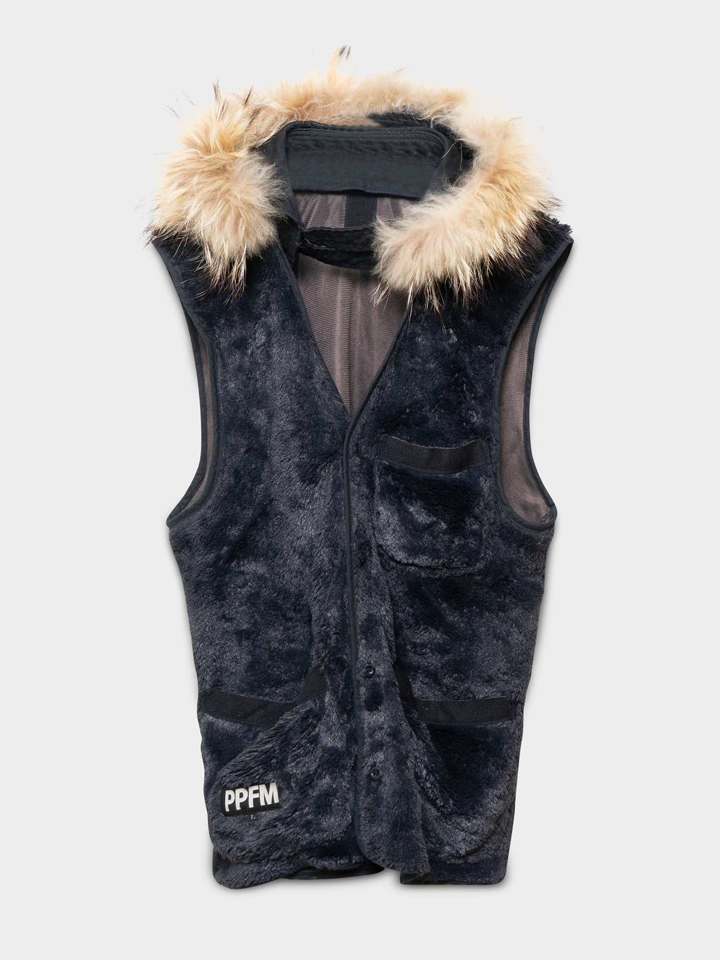 Fur Hooded Vest