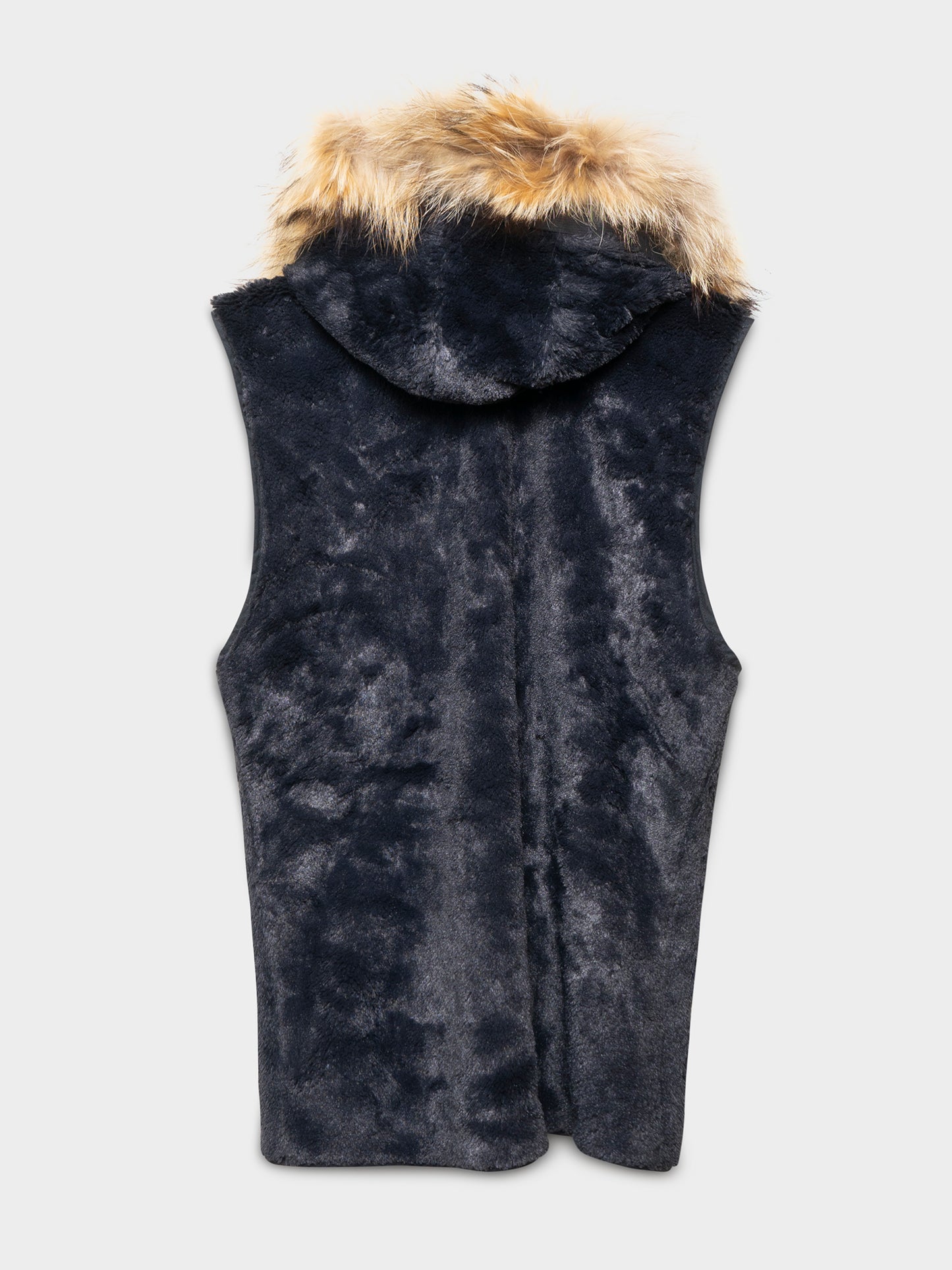 Fur Hooded Vest