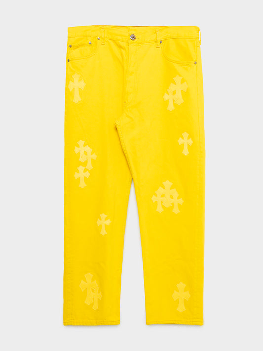 34-Patch Yellow Levi’s Jeans