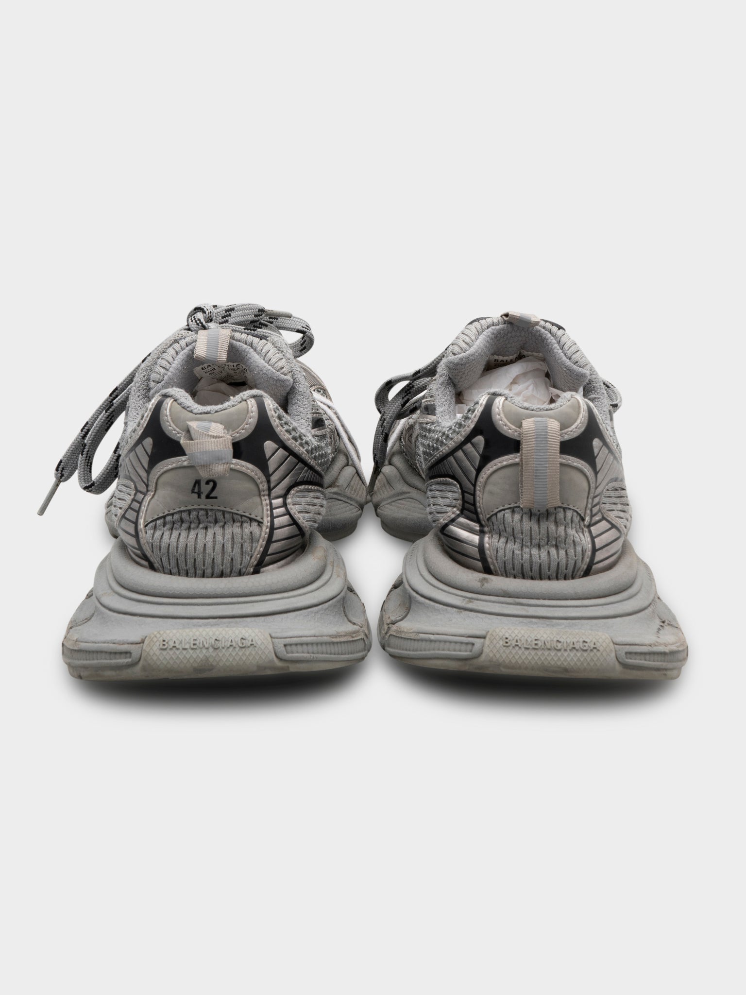 BALENCIAGA グレー スニーカー 箱付き サイズ40 Balenciaga: Grey XL Sneakers | Groupie