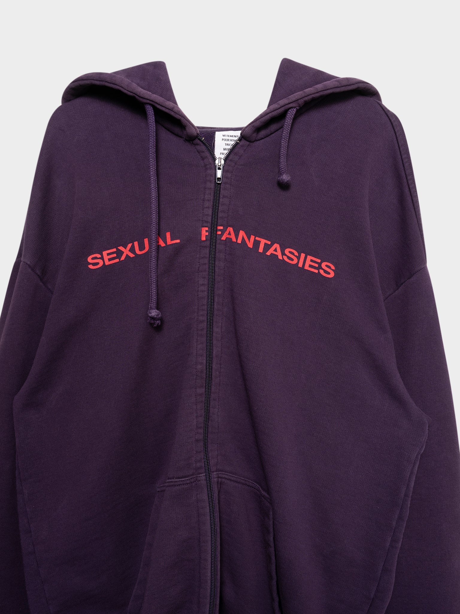 Vetements: Sexual Fantasies Zip Up | Groupie