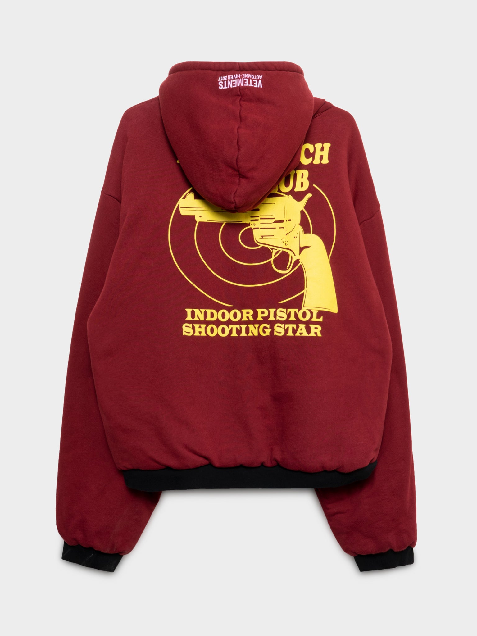 Vetements: Reversible TFD / Gun Club Hoodie | Groupie