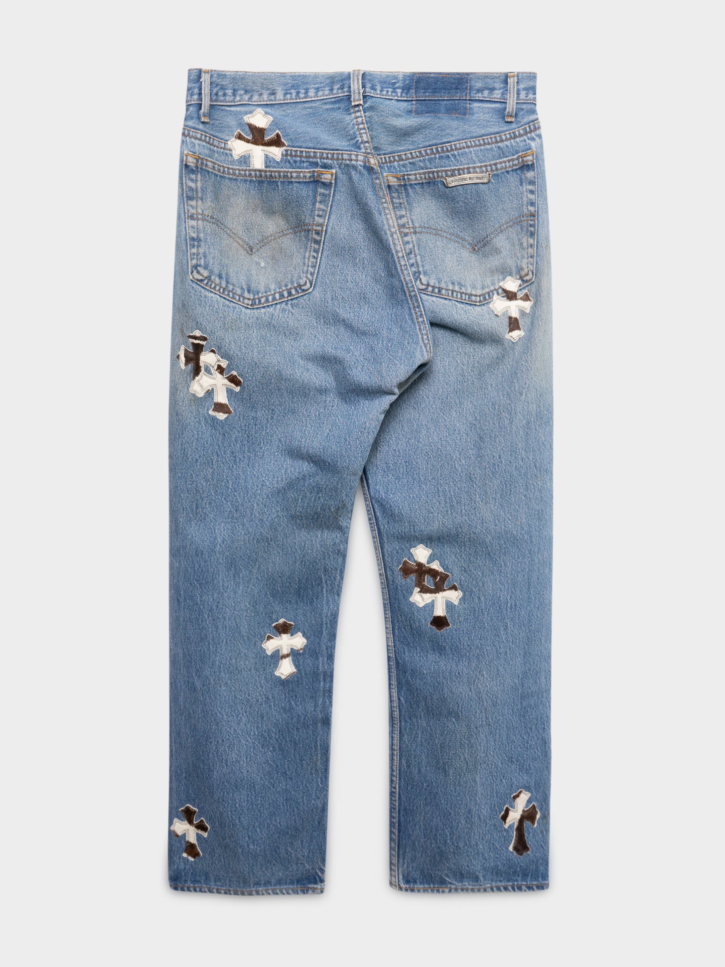 Zebra Patched Jeans