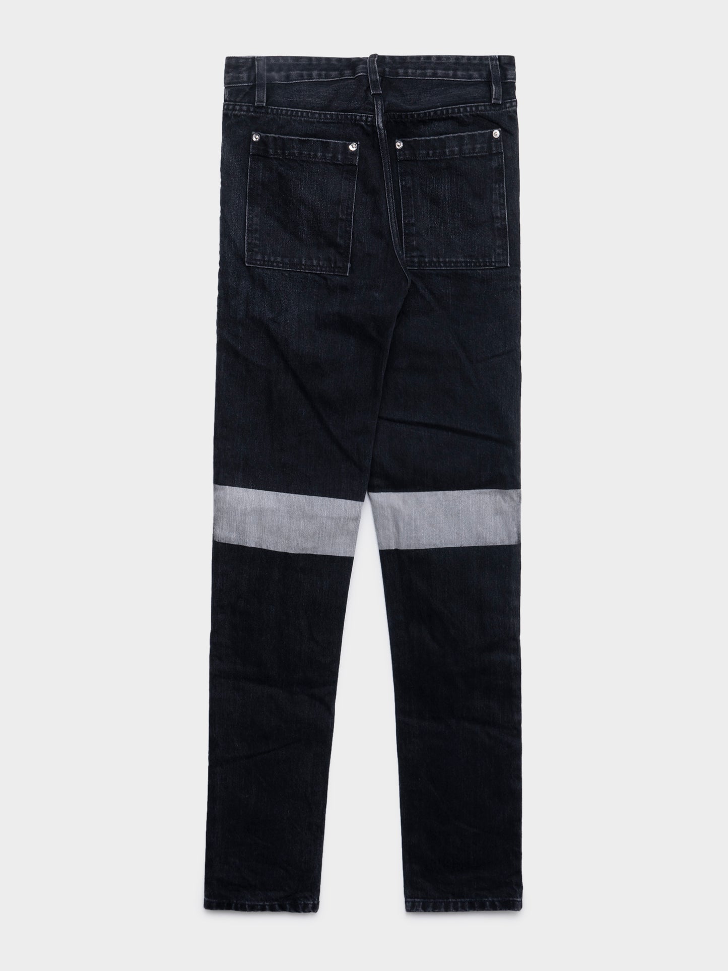 Distressed Zipper Jeans