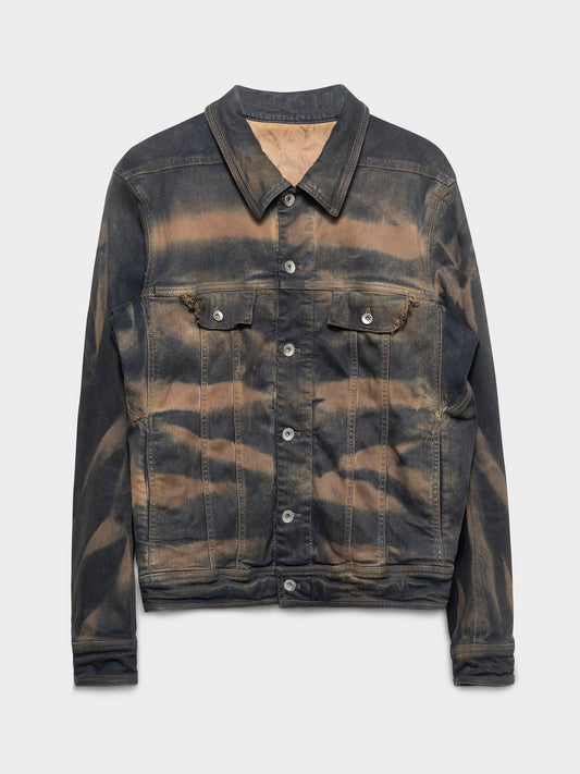 Mud Stained Trucker Denim Jacket