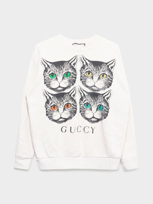 Guccy Mystical Cat Crewneck Sweatshirt