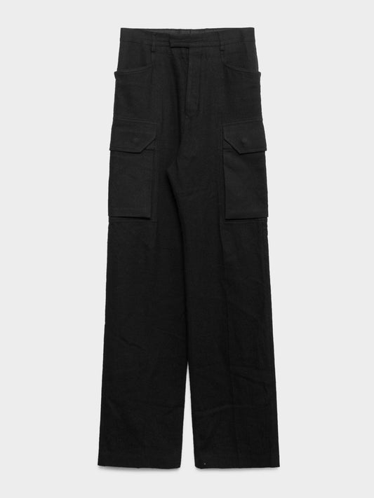 Gethsemane Wool Flat Cargo Pants