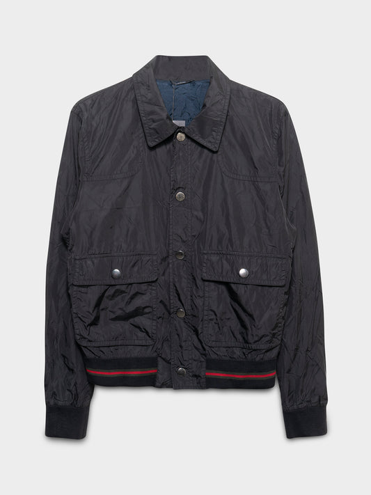 FW09 Frida Cropped Nylon Bomber Jacket