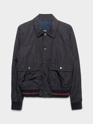 FW09 Frida Cropped Nylon Bomber Jacket