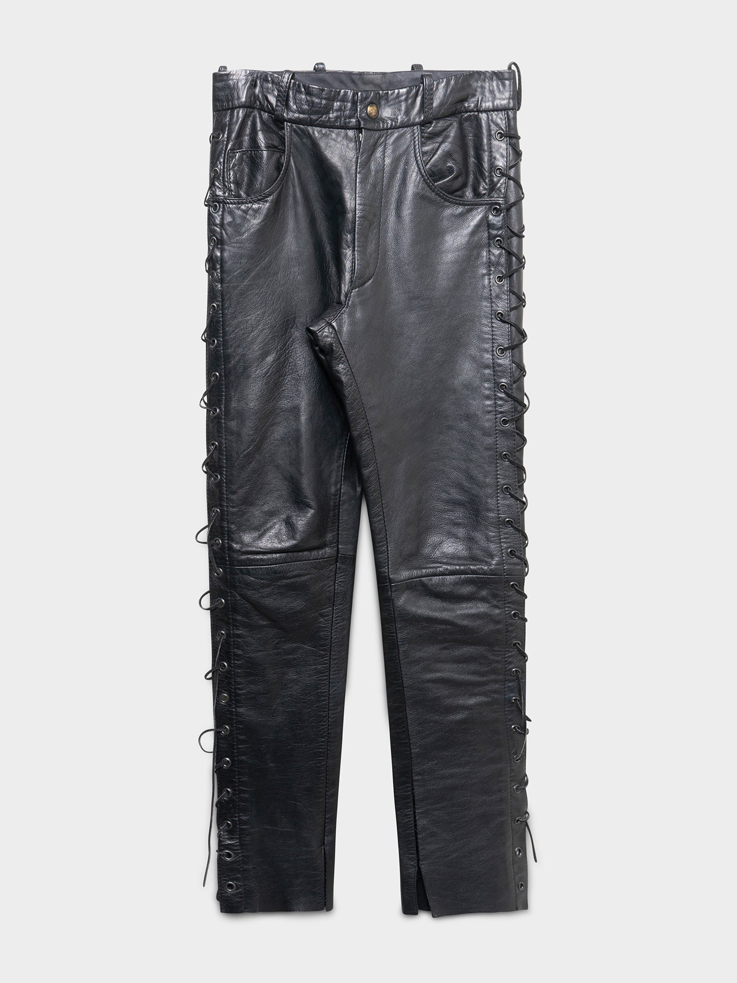 AW98 “Radioactivity” Laced Leather Pants