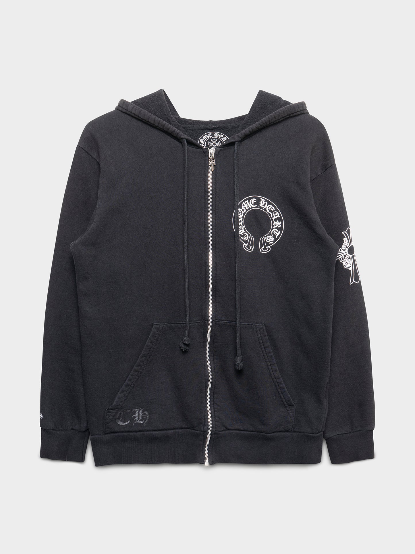 Horseshoe & Cross Zip-Up Hoodie