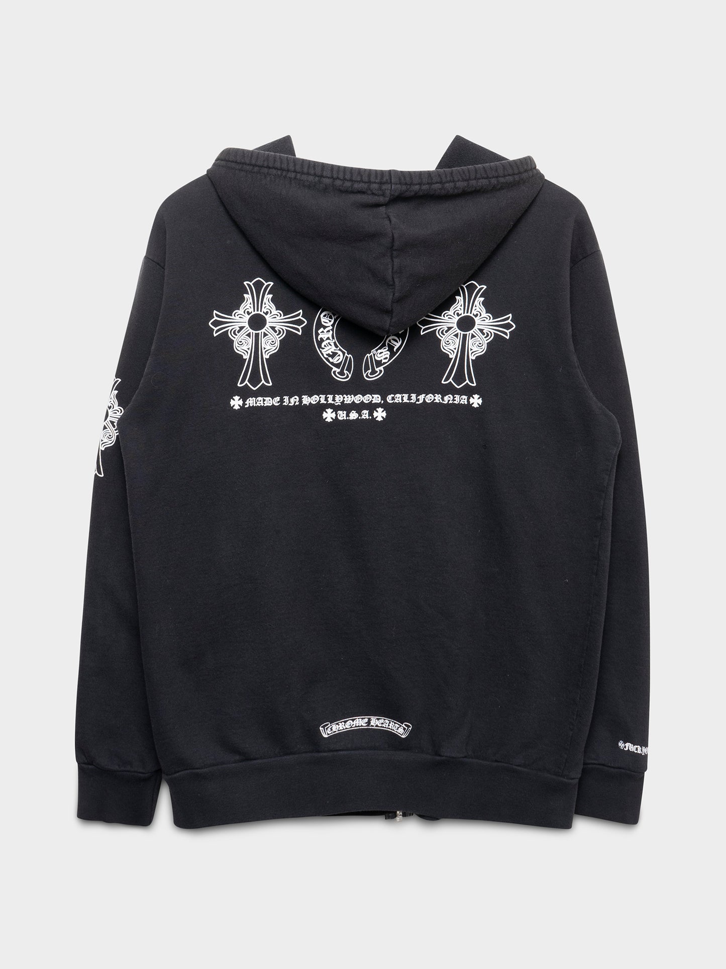 Horseshoe & Cross Zip-Up Hoodie