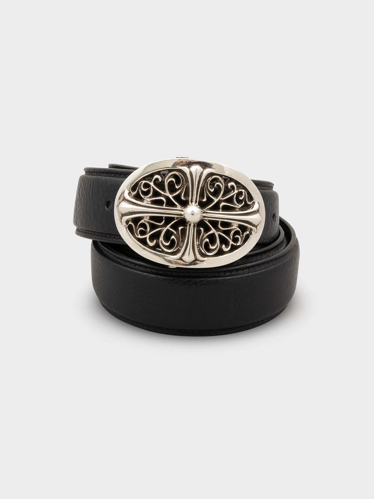 Oval Cross Buckle Belt (40)