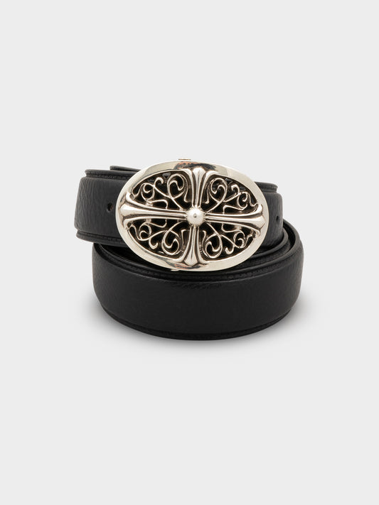Oval Cross Buckle Belt (40)