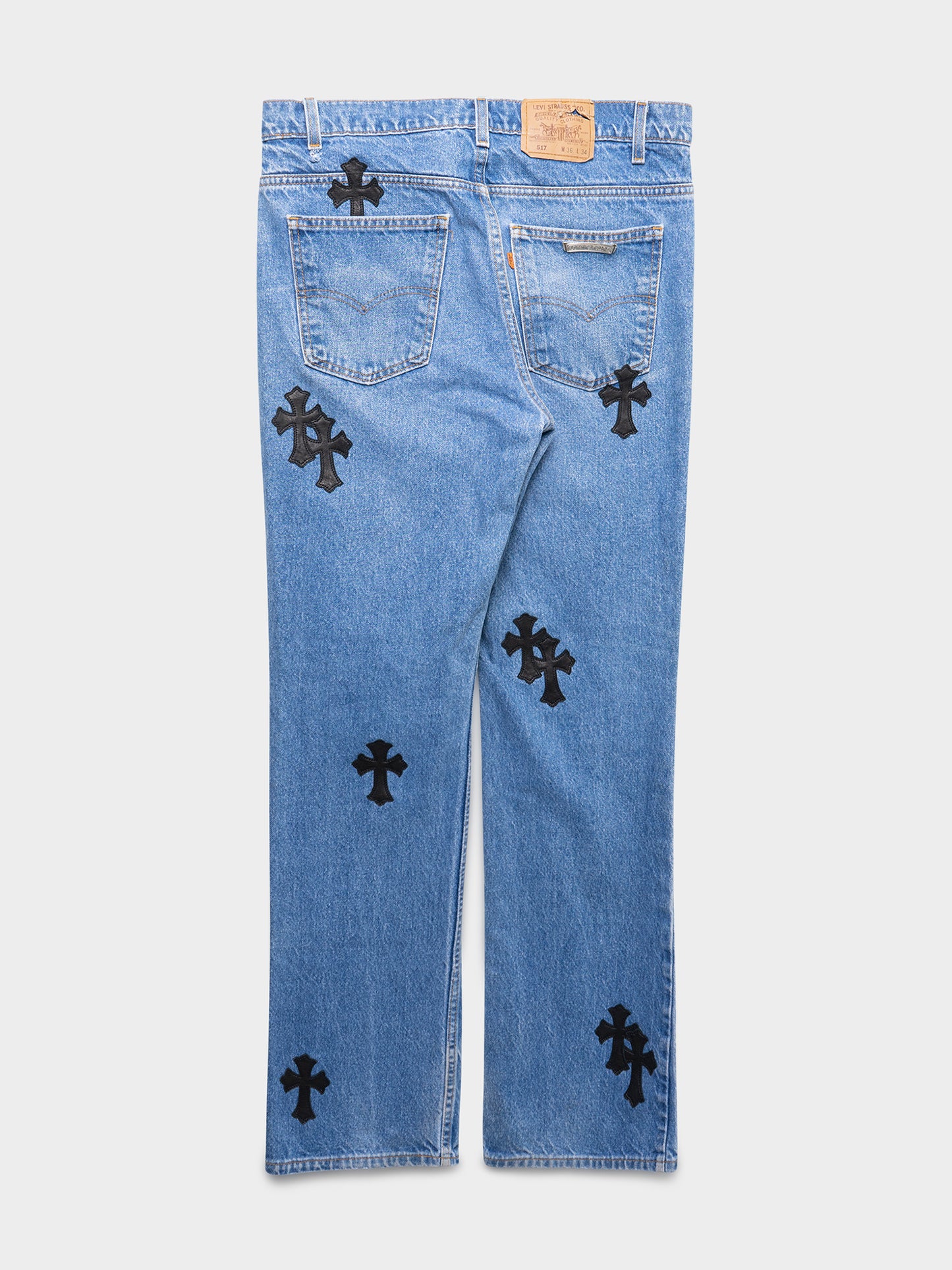 Blue Patched Levis 517