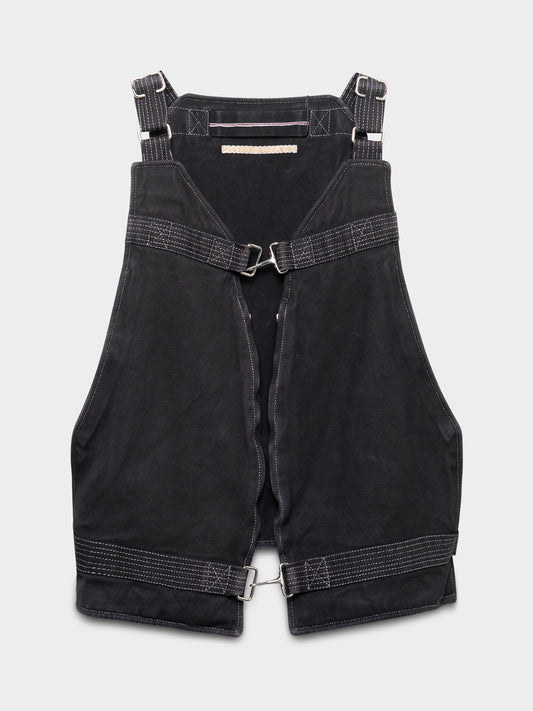 Contrast Stitching Cotton Vest Bag