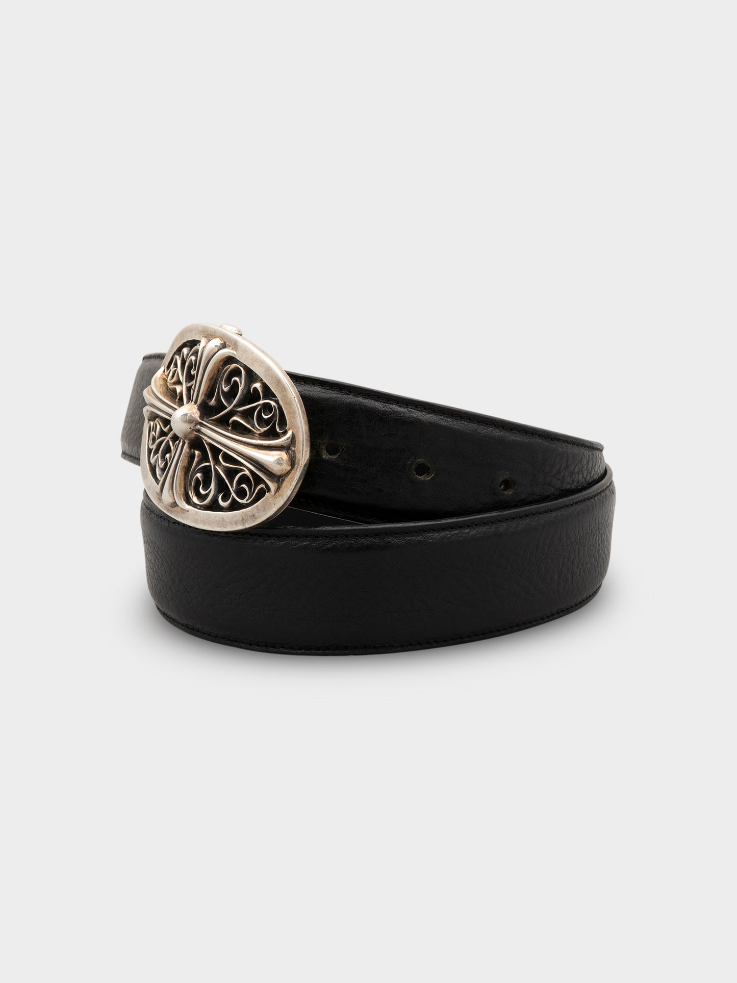 Oval Cross Buckle Belt