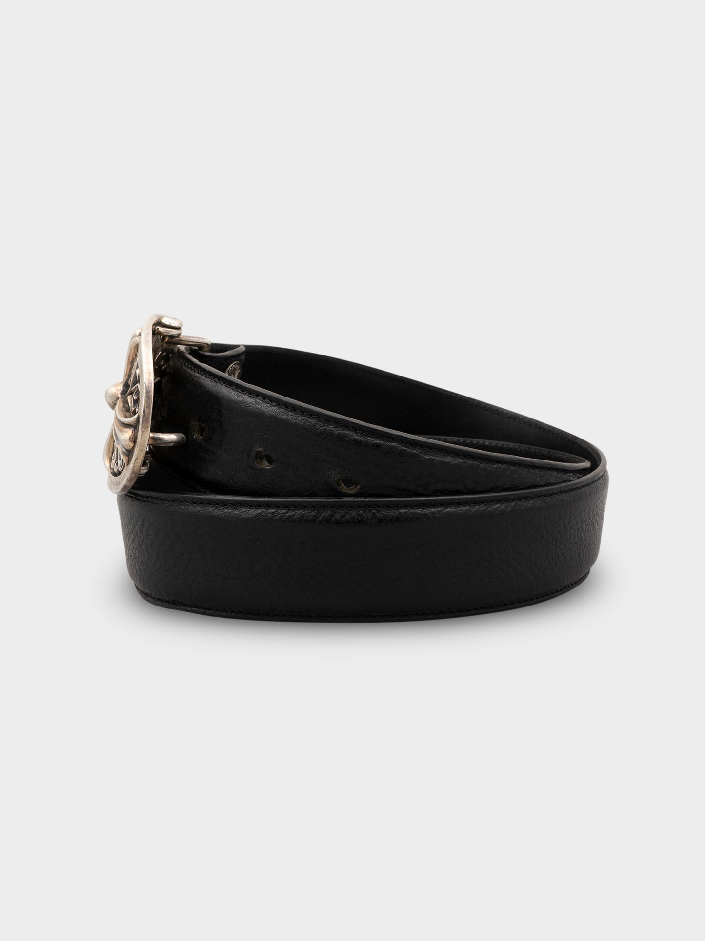 Oval Cross Buckle Belt
