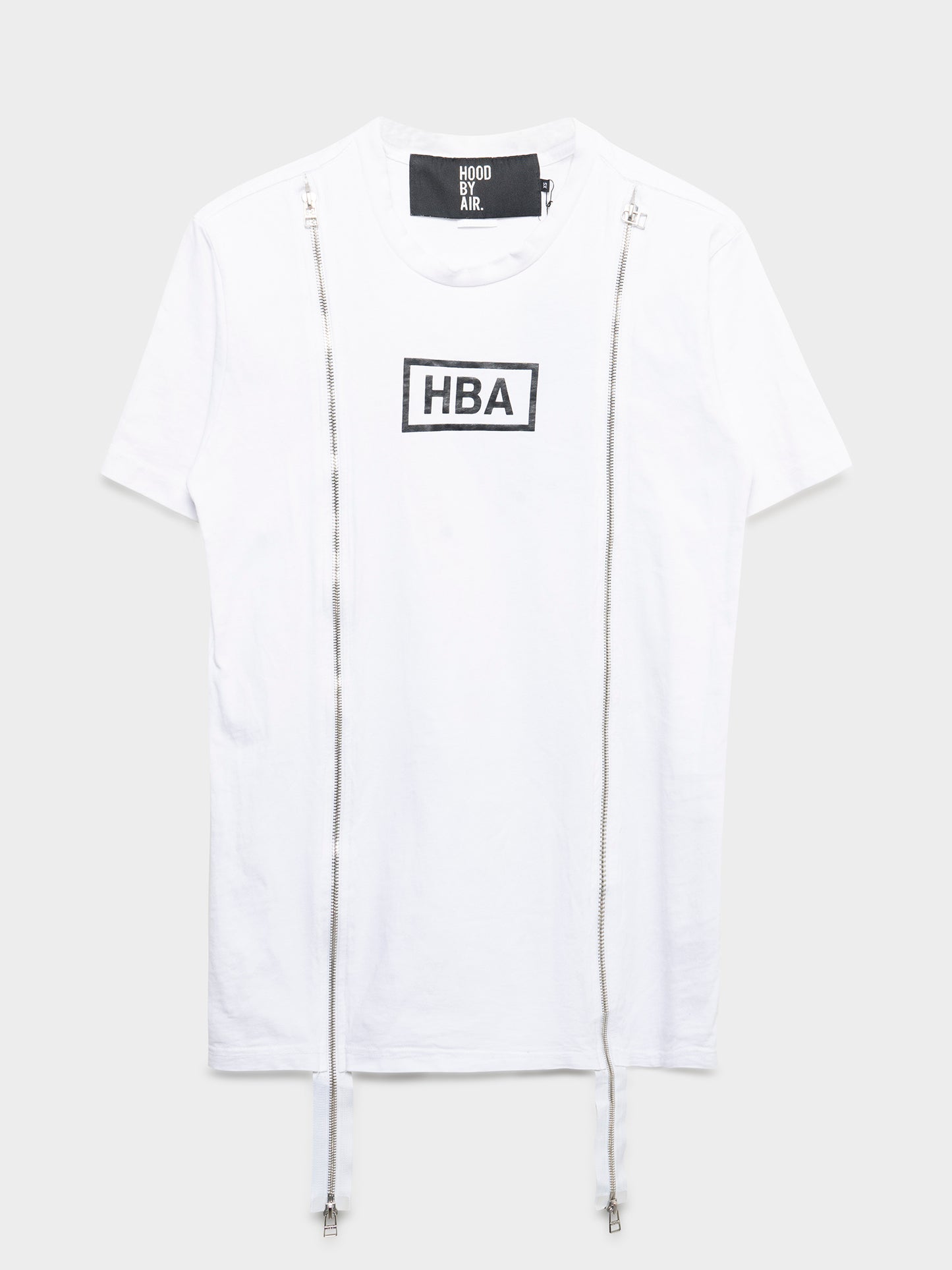 White Zipper T-Shirt