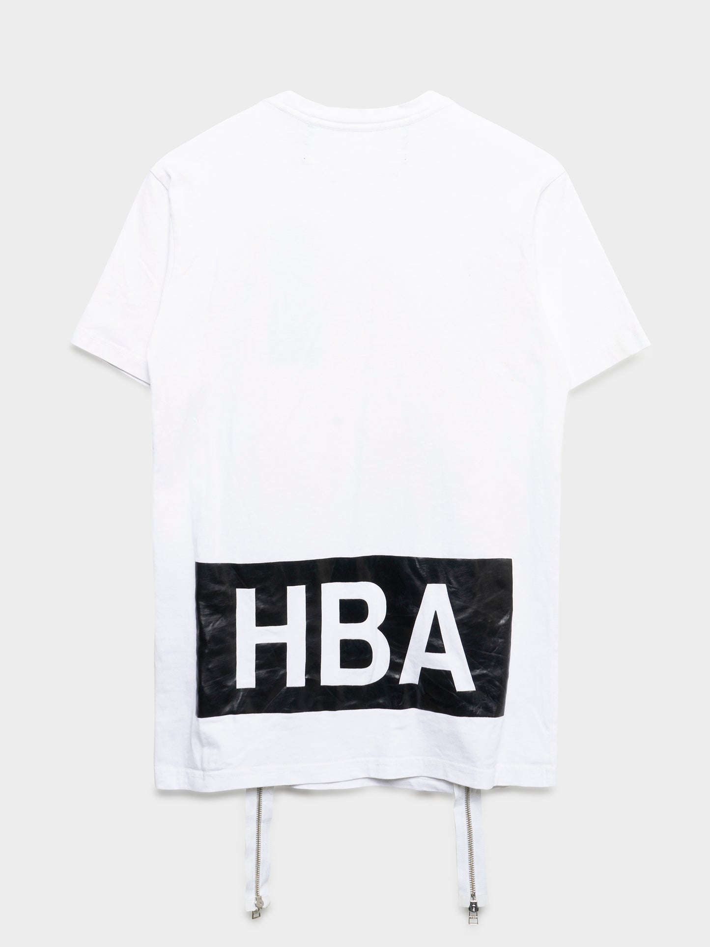 White Zipper T-Shirt
