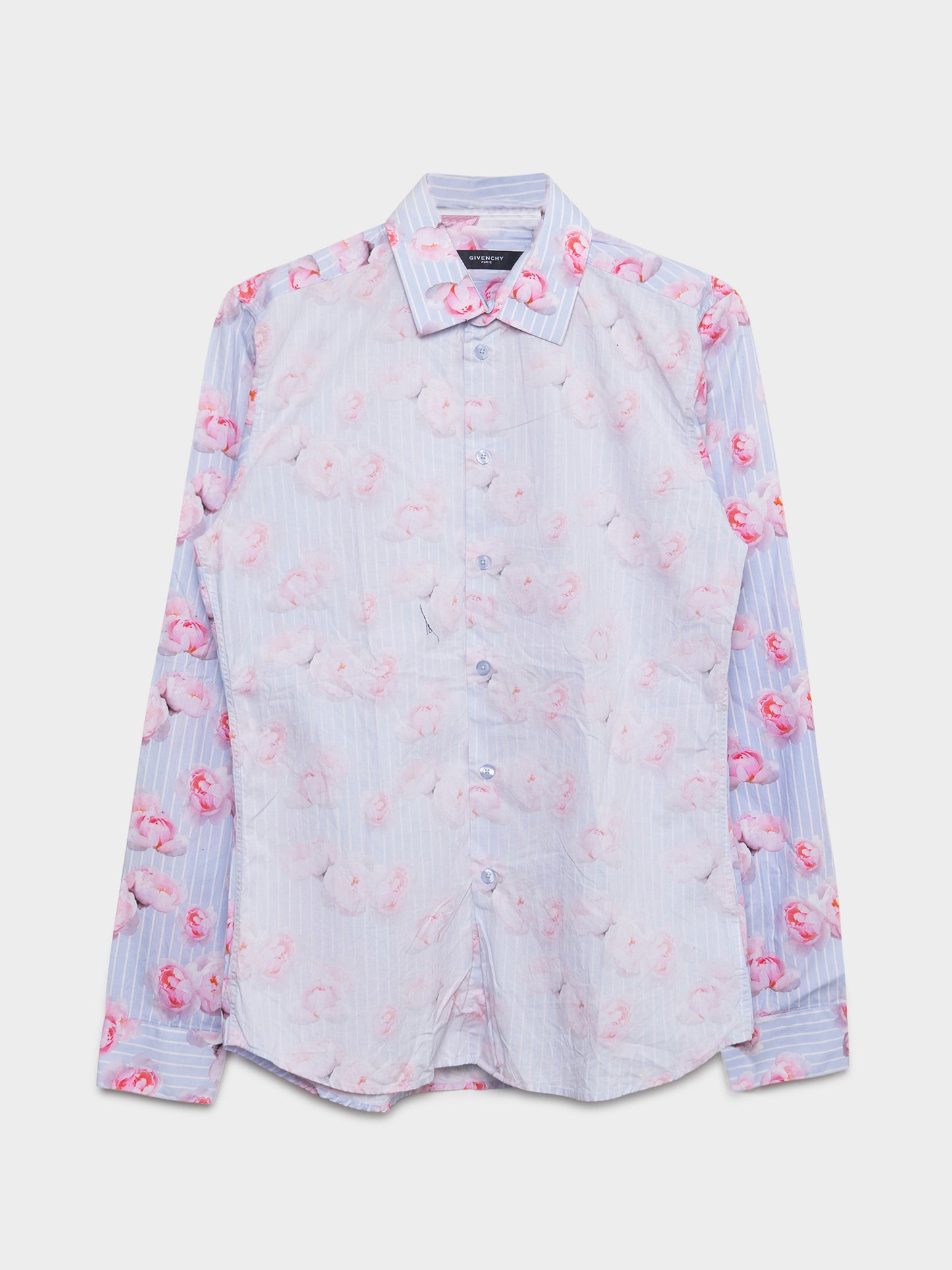 Floral Two-Tone Button-up Shirt