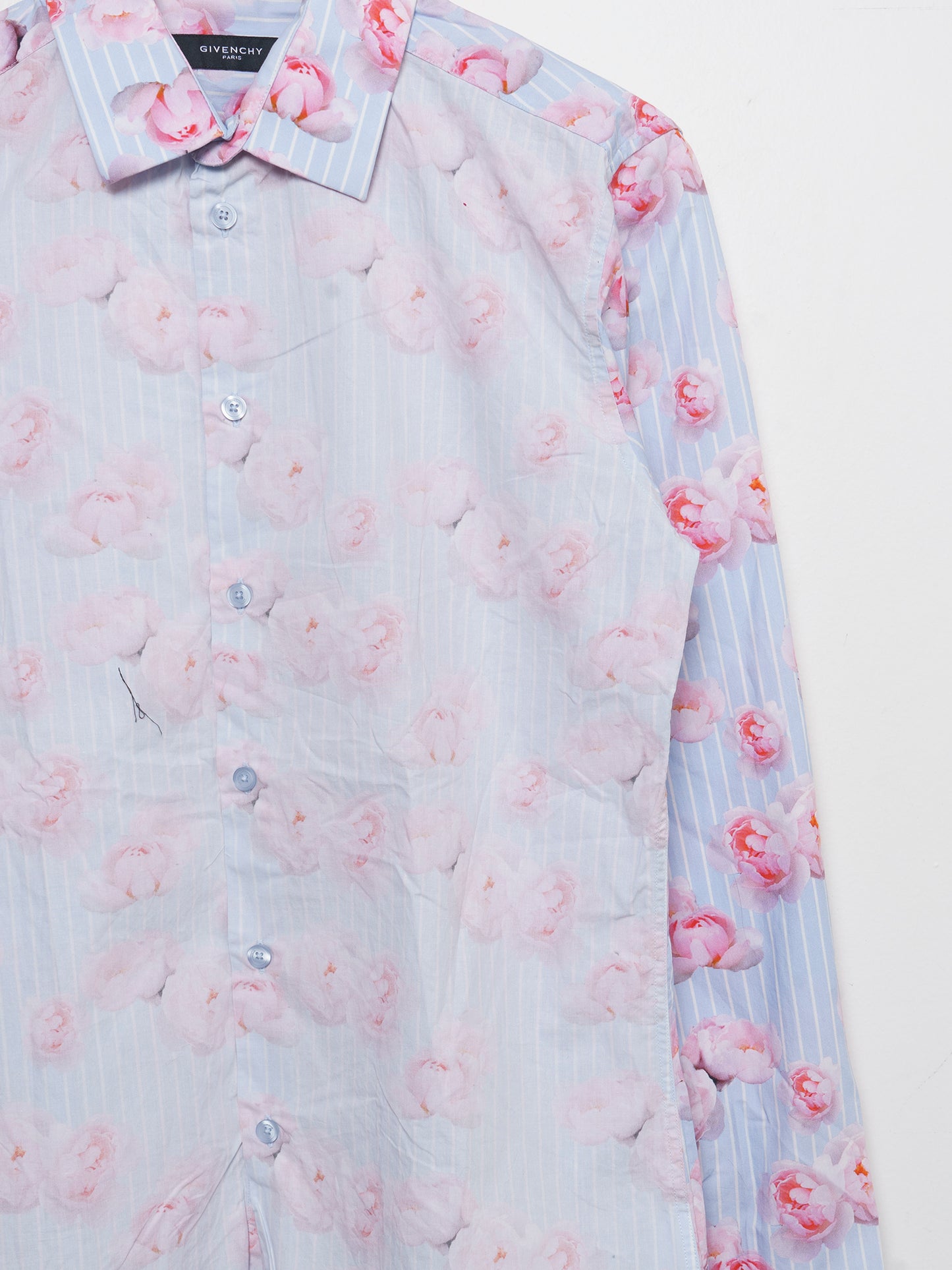 Floral Two-Tone Button-up Shirt