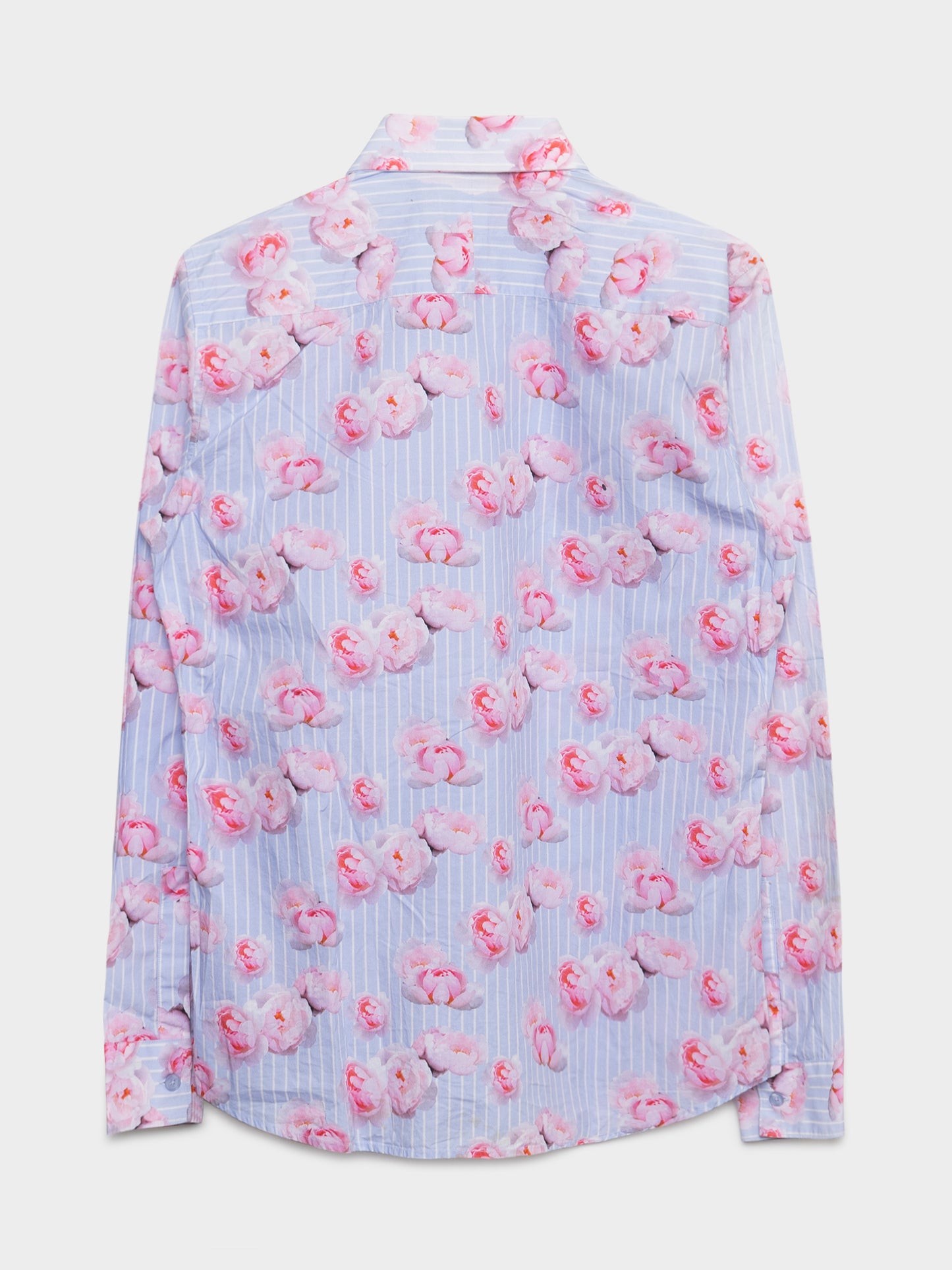 Floral Two-Tone Button-up Shirt