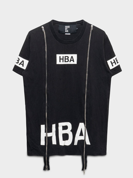 Black Zipper Tee