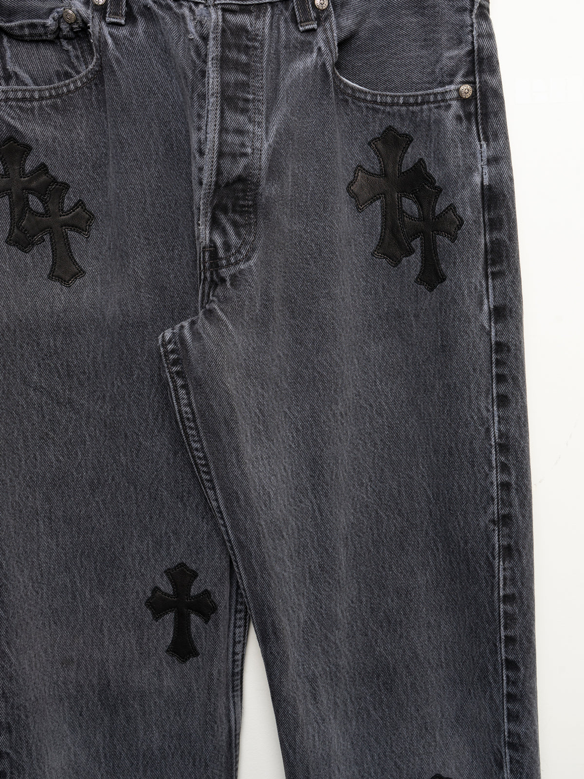 Classic Black Cross Patch 501 Levis Jeans