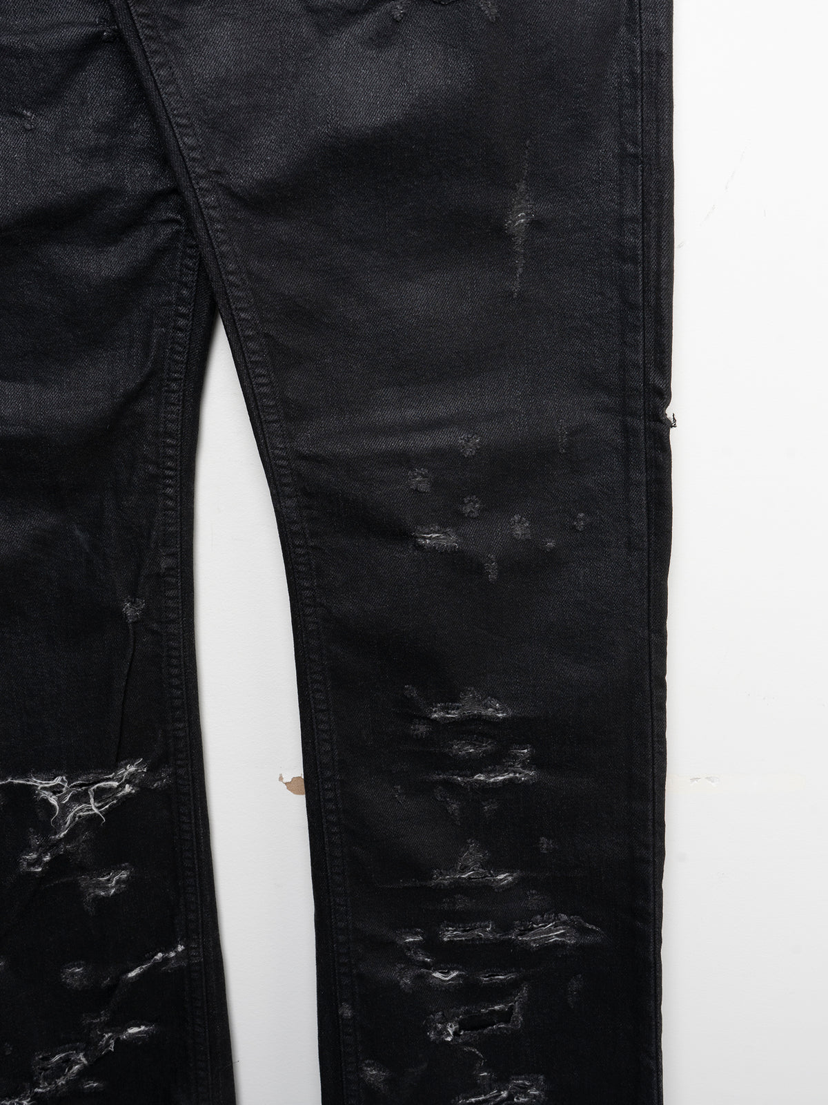 SS04 “Strip” Waxed Distressed Denim