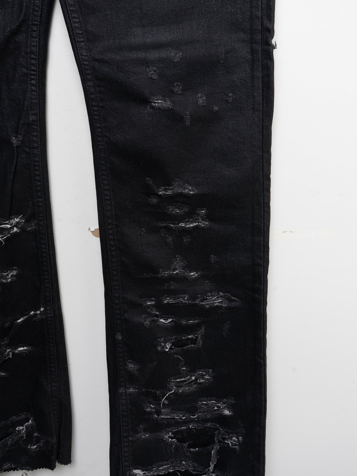 SS04 “Strip” Waxed Distressed Denim