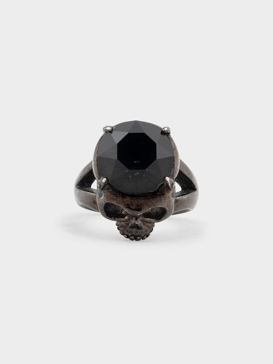 Black Skull Gem Ring