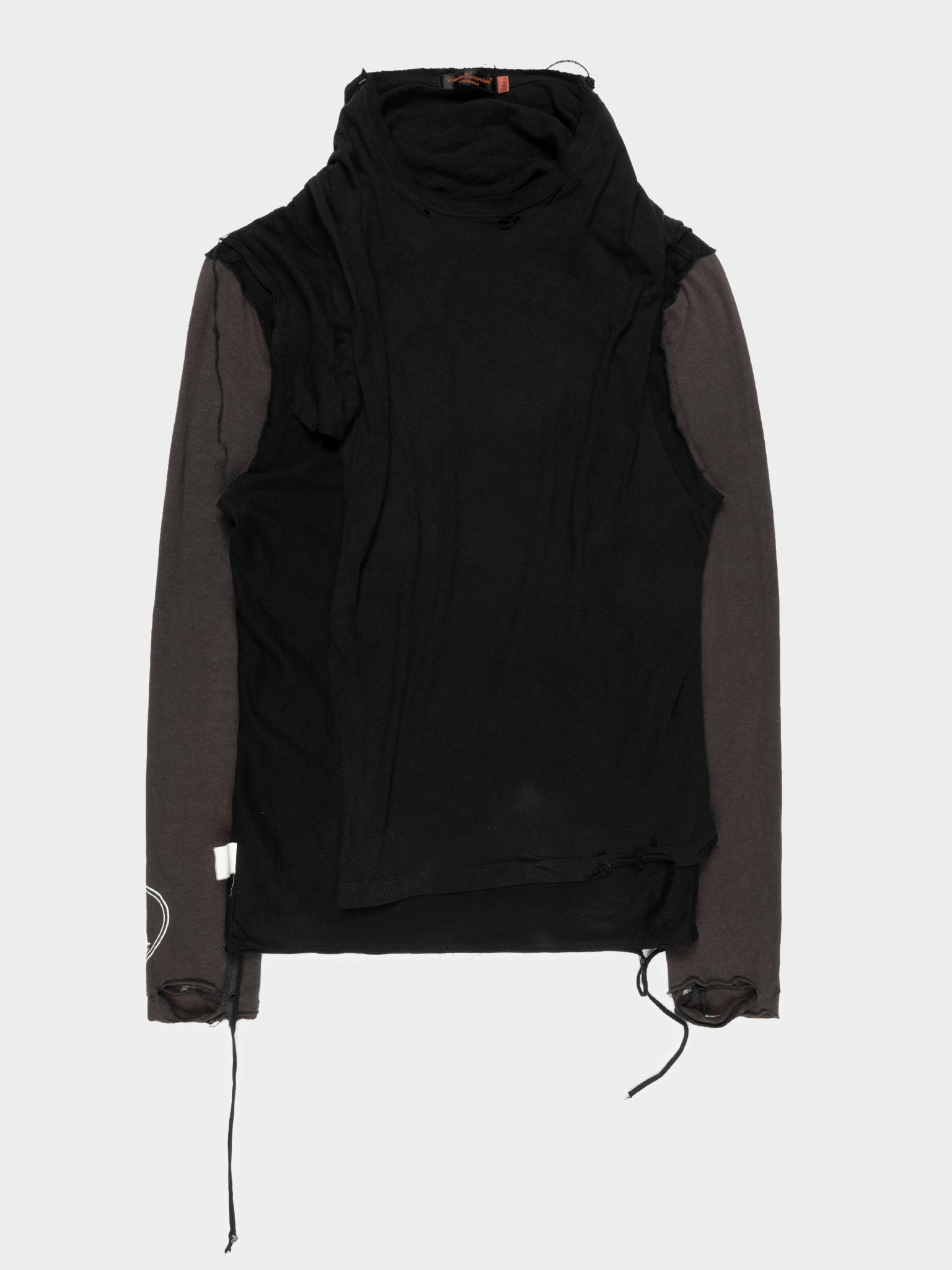 Undercover: 'SCAB' Distressed Layered Longsleeve | Groupie